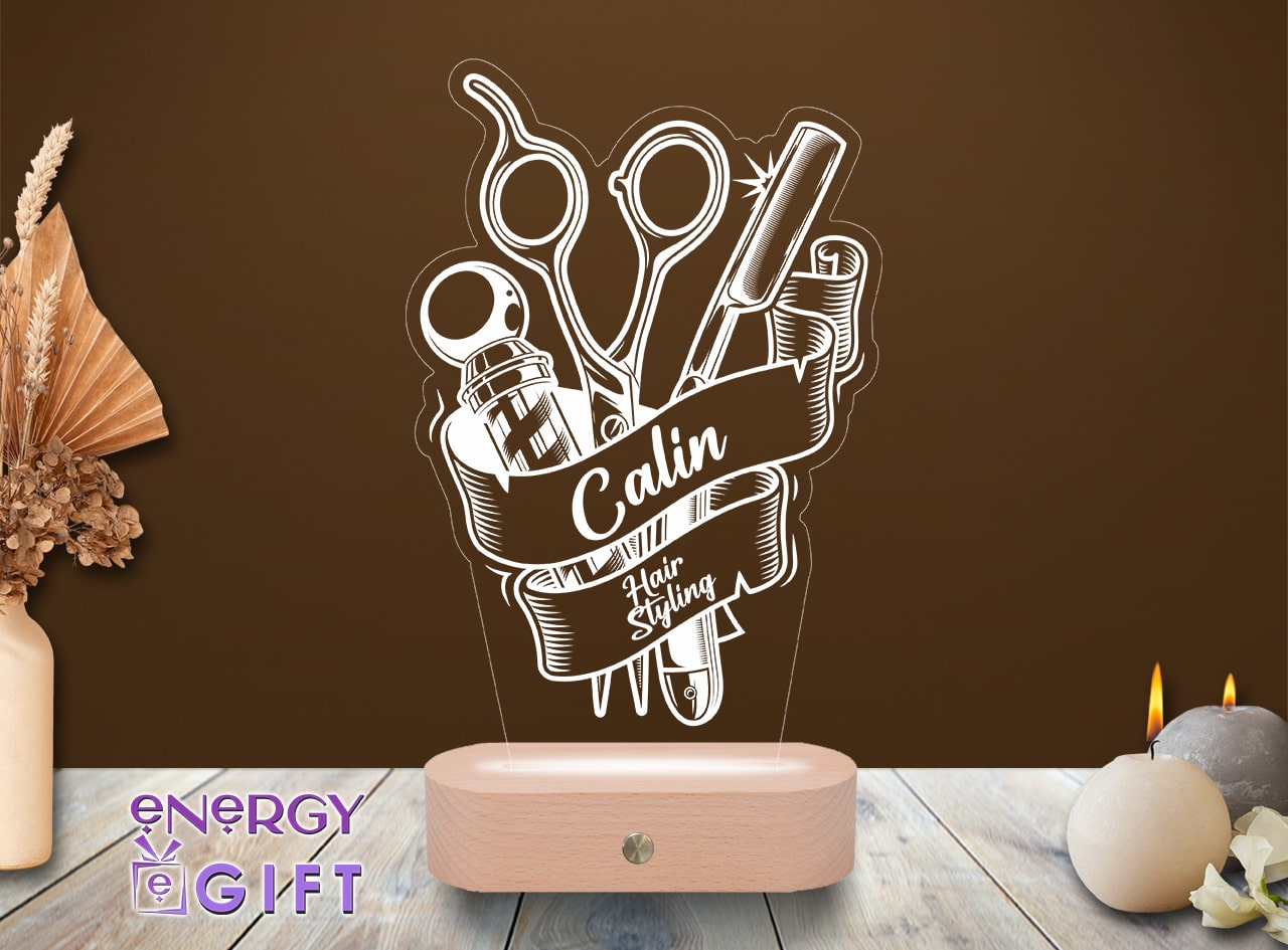Lampă LED personalizată pentru hair styling &ndash; lumina pasiunii și a creativității &icirc;n frumusețe